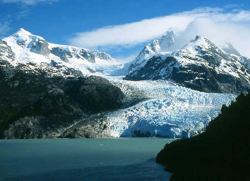 Le glacier Leones, merveille de la Route Australe, dans la région d'Aysen au Chili