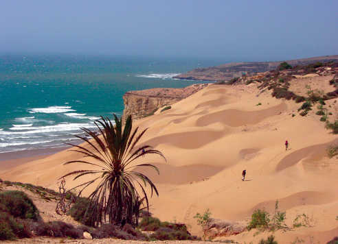 randonnée dunes côte atlantique maroc