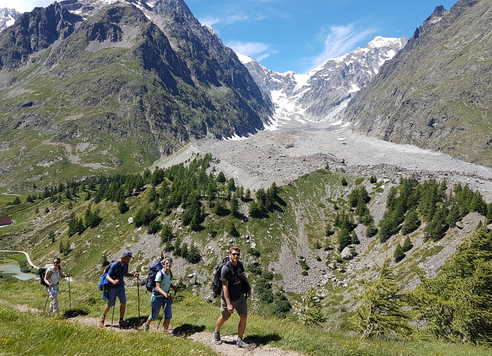 Tour du Mont Blanc dans les Alpes
