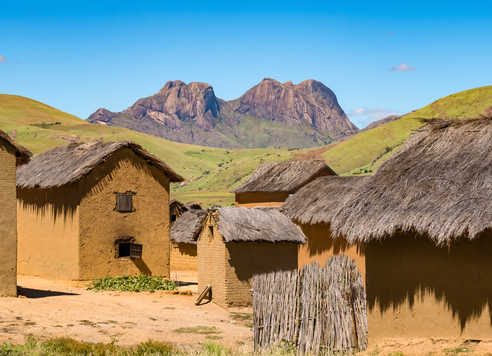Village traditionnel à Madagascar