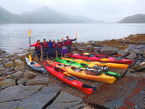 Equipe Norvège, formation kayak