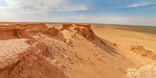 formation de falaise du désert de Gobi en Mongolie