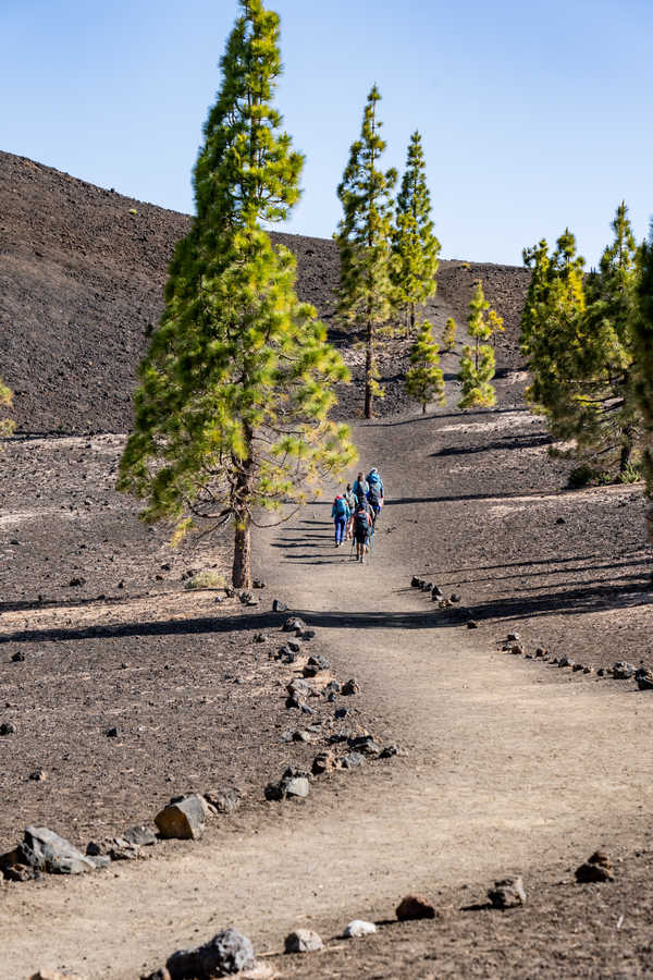 groupe de randonneurs à Samaraà Ténérife aux îles Canaries