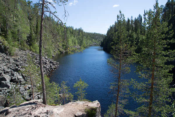 Le canyon de Julma Ölkky  parc de la Hossa Finlande
