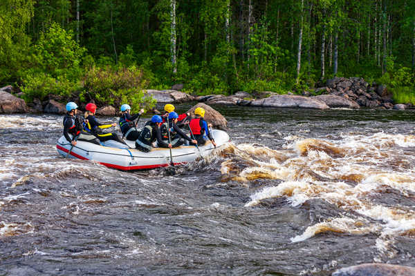 Les rapides de Lounatkoski  rafting Finlande