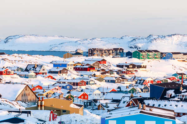 maisons typiques de Nuuk, capitale du Groenland