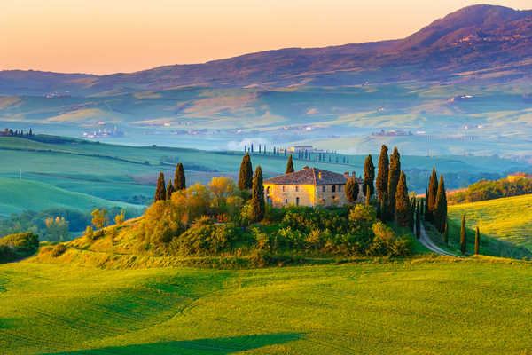 Paysage de Toscane en Italie