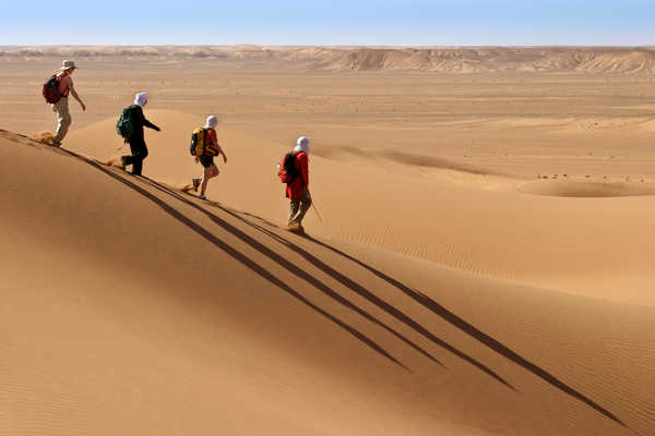 Rando dans les dunes, Maroc