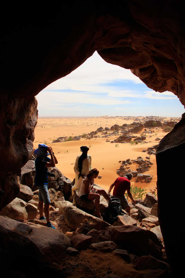 Randonnée dans les dunes de l'Erg Ouarane en Mauritanie