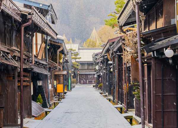 Rue Sannomachi, Takayama dans les Alpes japonaises, Japon
