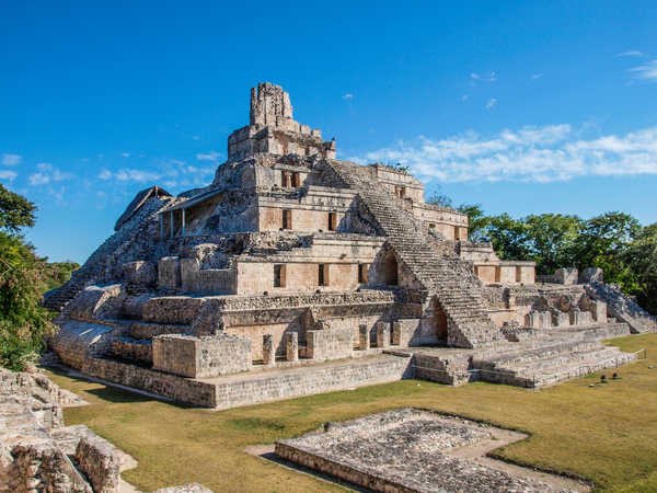 site archéologique de Edzná au Mexique