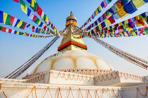 Stupa Bouddhique de Bodhnath Katmandou Nepal