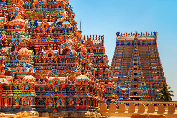 Temple coloré Meenakshi Inde