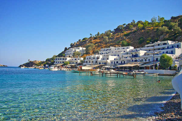 Village de pêcheurs de Loutro en Crète