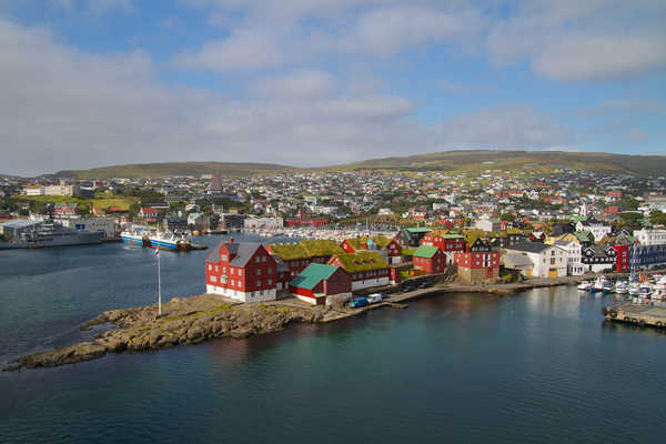 Ville de Torshavn aux îles Féroé