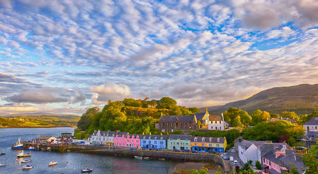 Baie de Portree en Ecosse