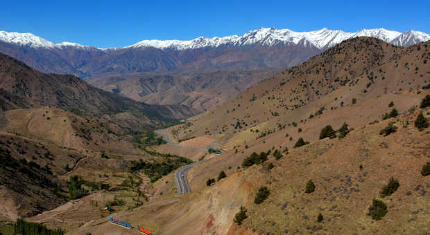 Col de Kamchik en Ouzbékistan