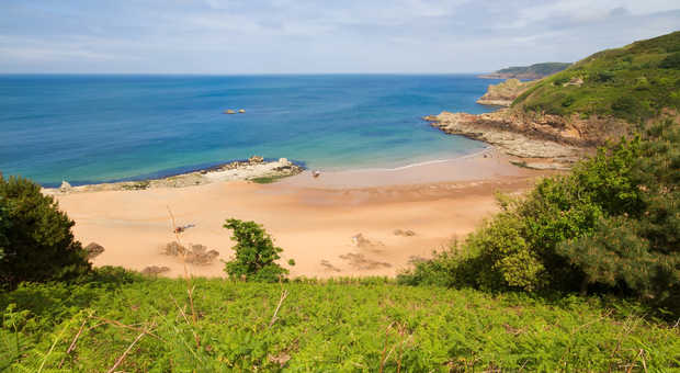 Grève de Lecq à Jersey