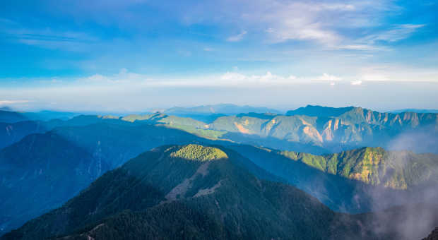 Paysage depuis le Mont Yushan