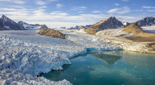 Paysage glaciaire du Spitzberg