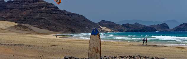 Cours de kitesurf sur l'île de Sao Vicente