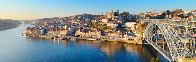 Panorama de la jolie ville de Porto au Portugal