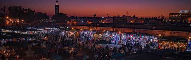 Place Jemaa El Fna à Marrackech