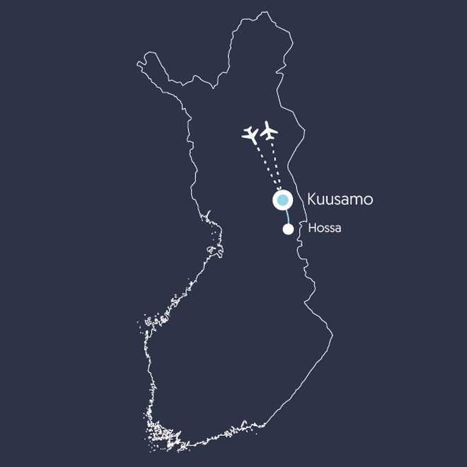Carte Circuit Hossa Finlande
