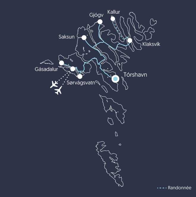 Carte EFEROR7 Îles Féroé