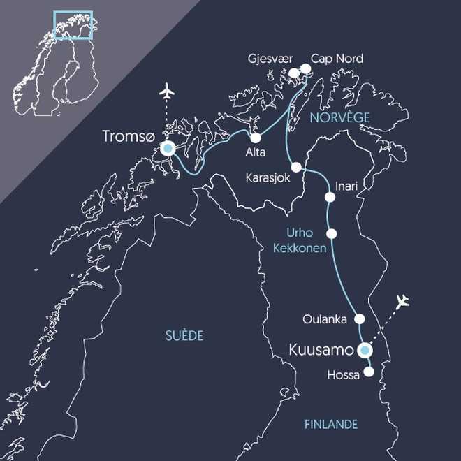 Carte EFINA8 Finlande