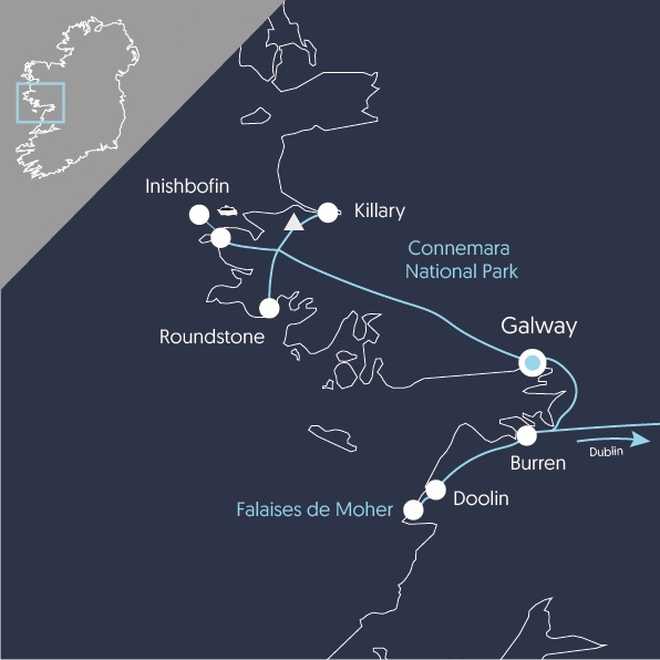 Carte EIRCON Irlande
