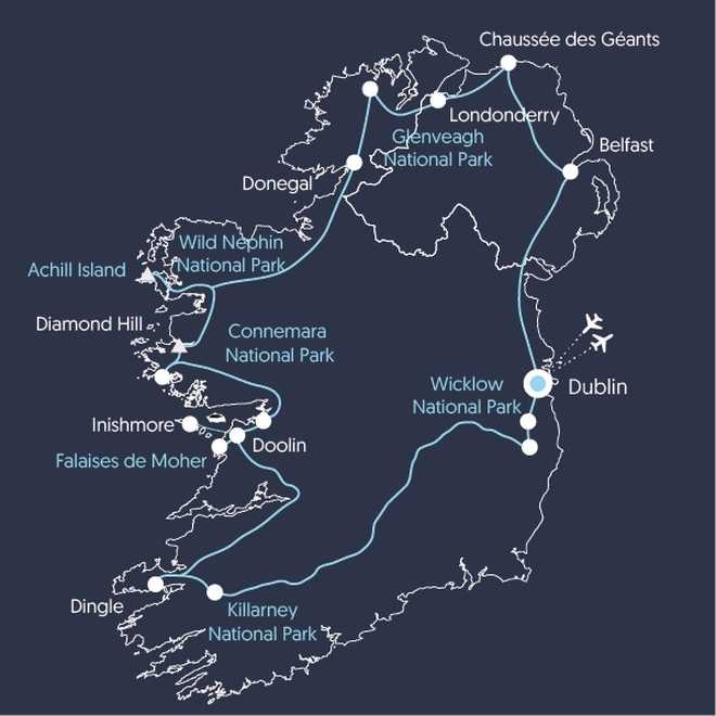 Carte EIRPN Irlande