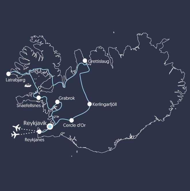 Carte EISLECLI Islande © 66 Nord Carte EISLECLI Islande