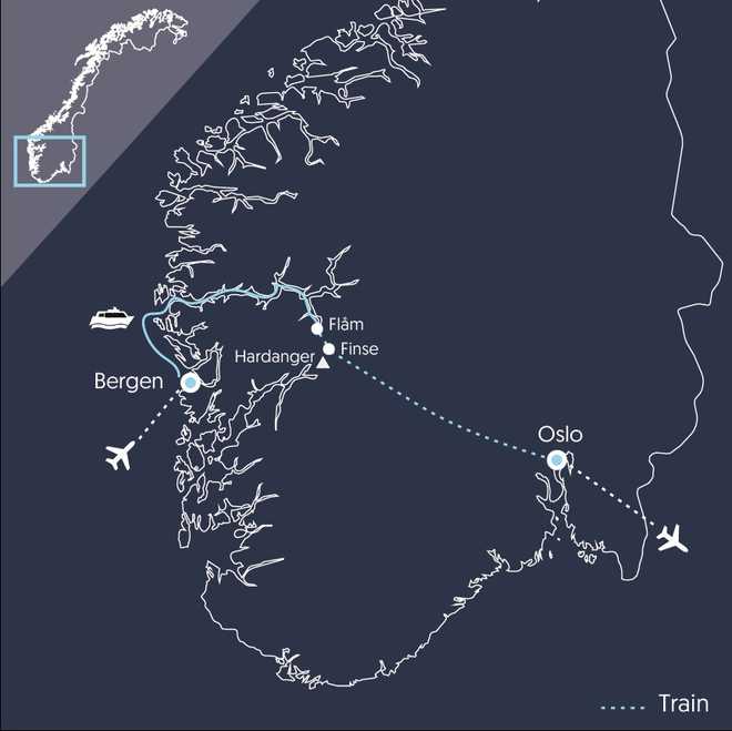 Carte ENOADS Norvège © 66 Nord Carte ENOADS Norvège