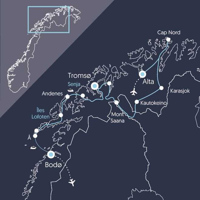 Carte ENOL Norvège