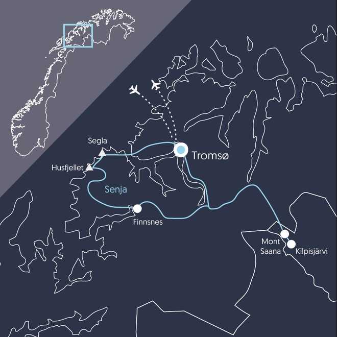 Carte ENOR4 Norvège © 66 Nord Carte ENOR4 Norvège