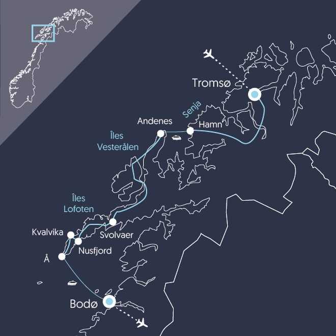 Carte ENOR8 Norvège