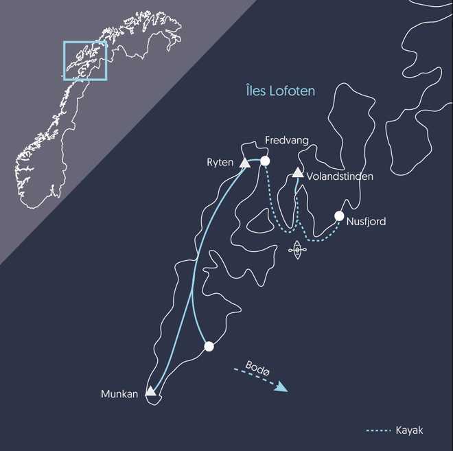 Carte ENORK4 Norvège © 66 Nord Carte ENORK4 Norvège