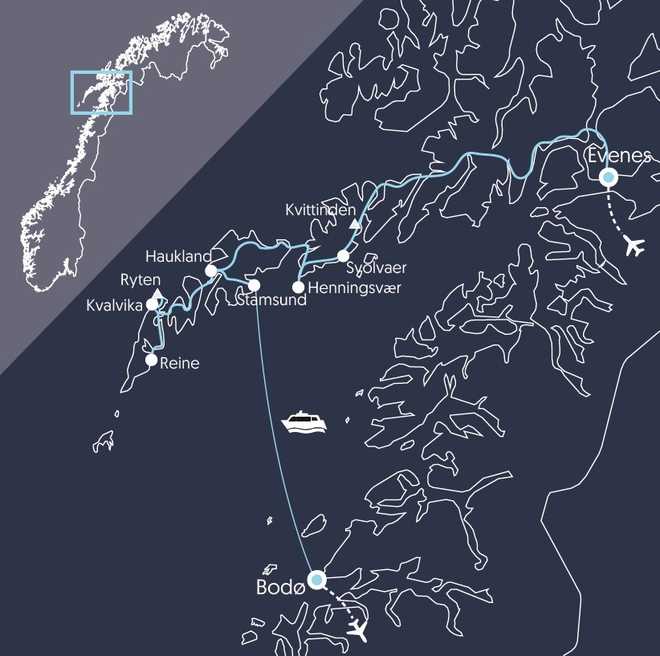 Carte ENORR8 Norvège