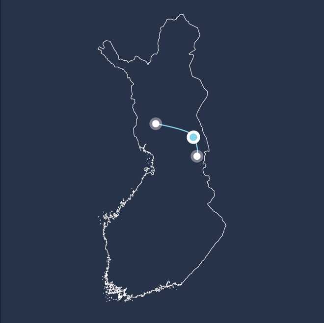 © 66 Nord Carte voyage Finlande
