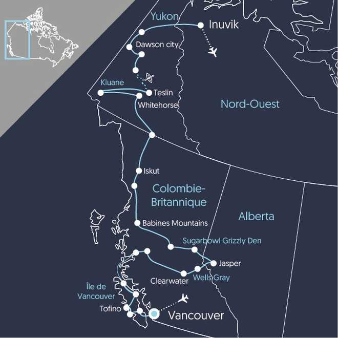Carte UCAWGE Canada