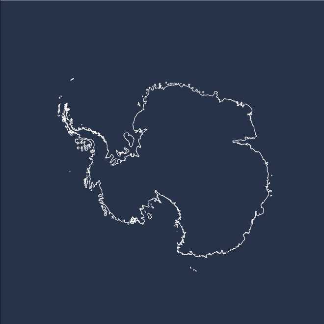 Carte voyage Antarctique
