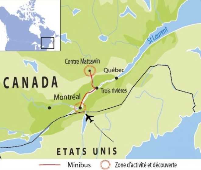 Carte voyage Canada - © 66 Nord Carte voyage Canada