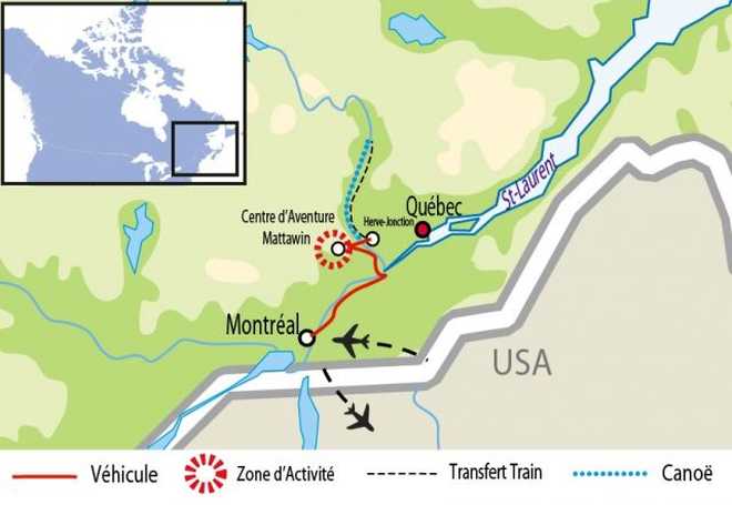 © 66 Nord Carte voyage Canada