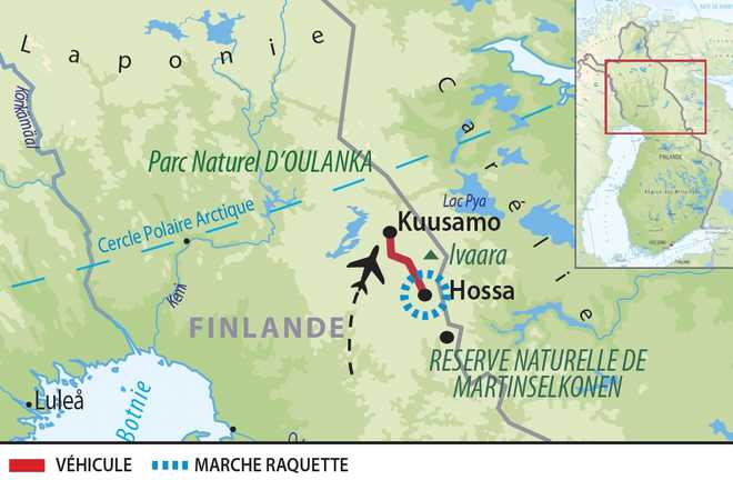 Carte Voyage Finlande - © 66 Nord Carte Voyage Finlande