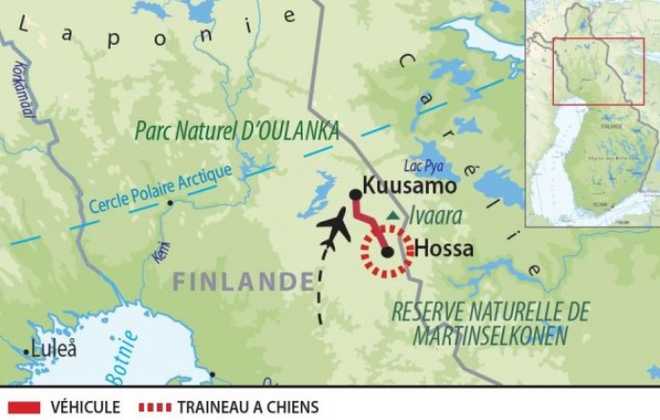 Carte Voyage Finlande © 66 Nord Carte Voyage Finlande