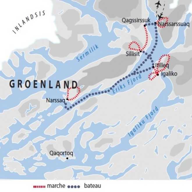 Carte Voyage Groenland