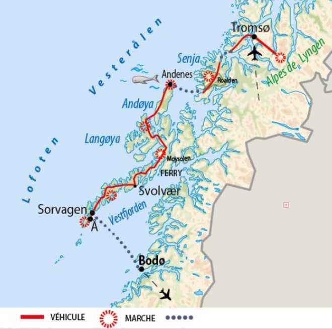 Carte Voyage Islande - © 66 Nord Carte Voyage Islande