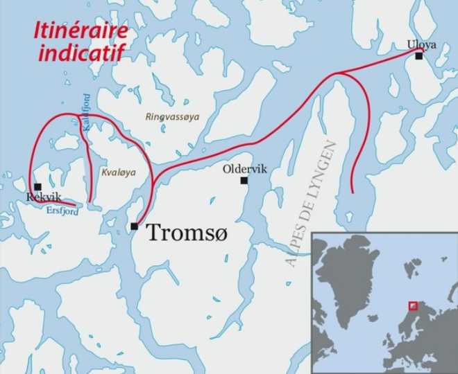 Carte Voyage Norvège - © 66 Nord Carte Voyage Norvège