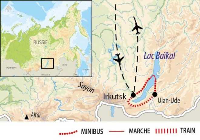 Carte Voyage Russie - © 66 Nord Carte Voyage Russie